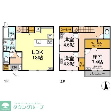 イリス D棟の物件間取画像